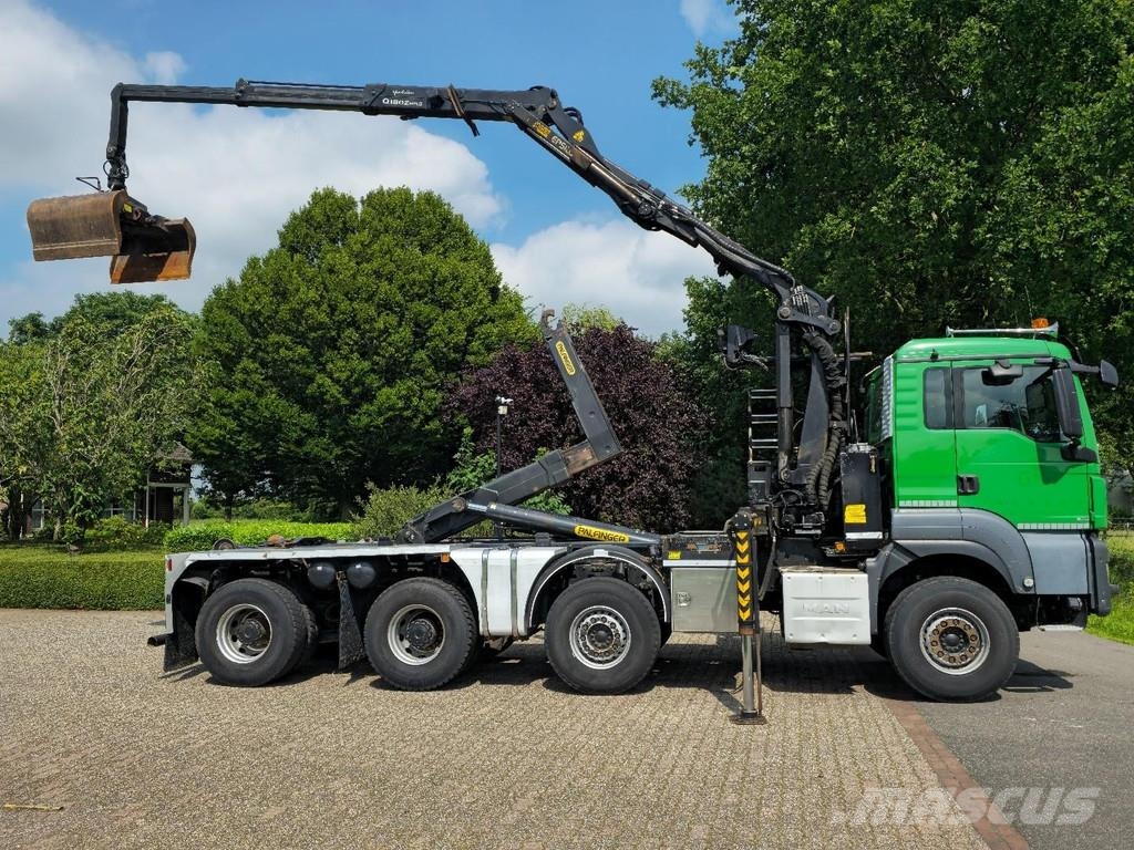 MAN WVT 43/480 480 WIERDA WIDESPREAD 8x4!! Z CRANE/HOO Treileri ar āķi