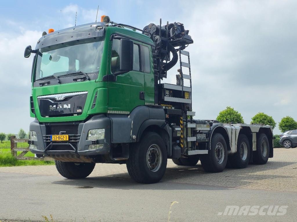MAN WVT 43/480 480 WIERDA WIDESPREAD 8x4!! Z CRANE/HOO Treileri ar āķi