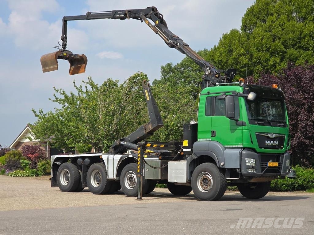 MAN WVT 43/480 480 WIERDA WIDESPREAD 8x4!! Z CRANE/HOO Treileri ar āķi