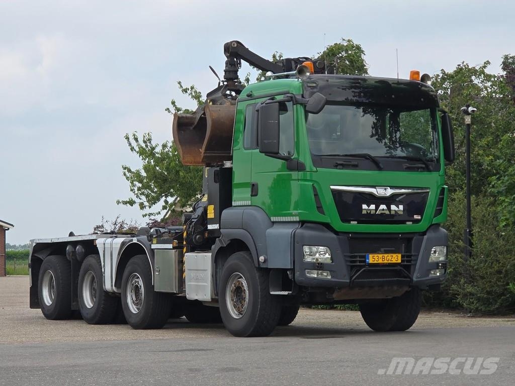 MAN WVT 43/480 480 WIERDA WIDESPREAD 8x4!! Z CRANE/HOO Treileri ar āķi