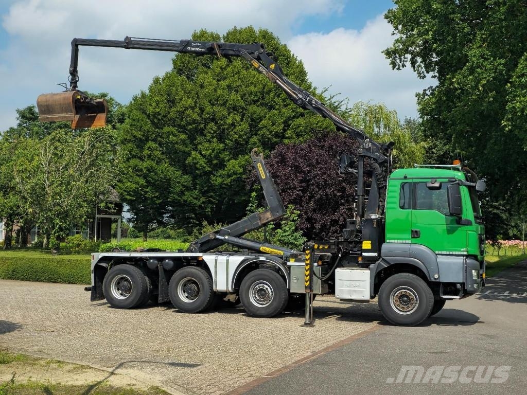 MAN WVT 43/480 480 WIERDA WIDESPREAD 8x4!! Z CRANE/HOO Treileri ar āķi