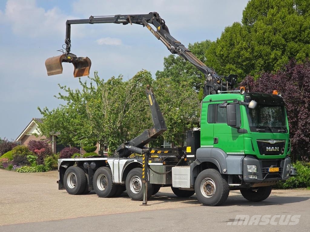 MAN WVT 43/480 480 WIERDA WIDESPREAD 8x4!! Z CRANE/HOO Treileri ar āķi
