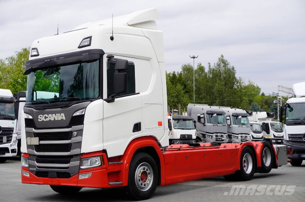 Scania R540 6×2 / Chassis 765cm / GVW with a trailer 68t Шасі з кабіною