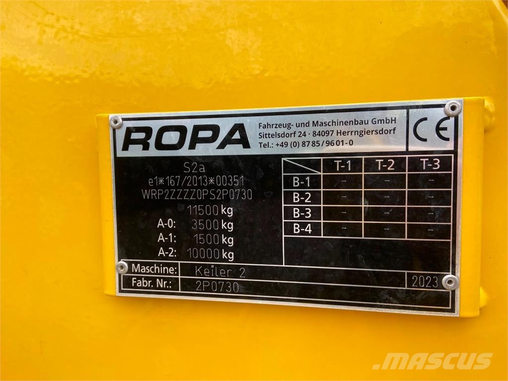 Ropa Keiler II Cosechadoras de bulbos