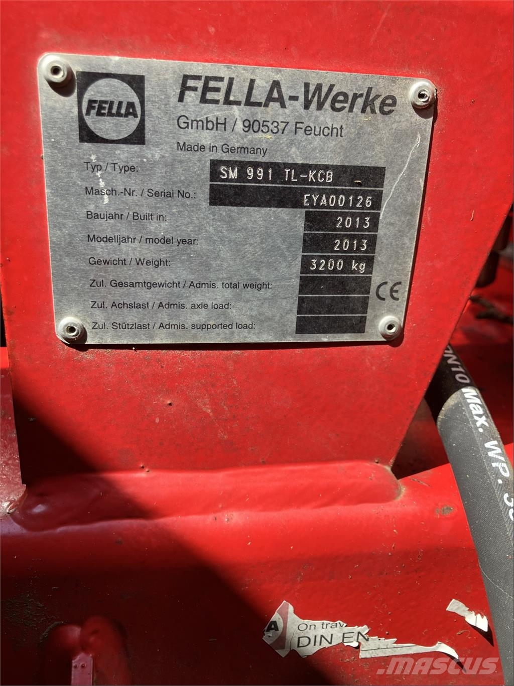 Fella SM 991 TL-KCB Slåtterkrossar