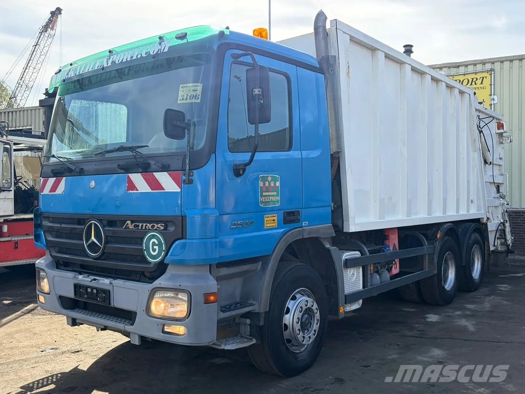 Mercedes-Benz Actros 2632 Garbage Truck - 6x4 - V6 - Full Steel Vuilniswagens