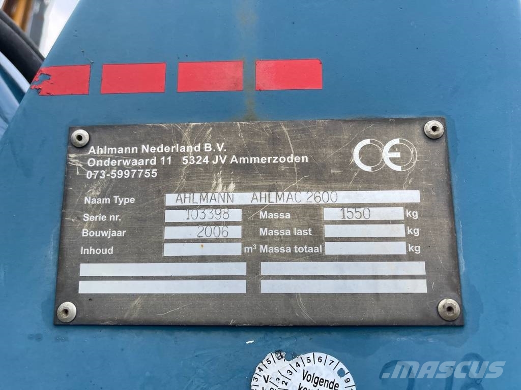Ahlmann Ahlmac 2600 laserblad 260cm Lâminas