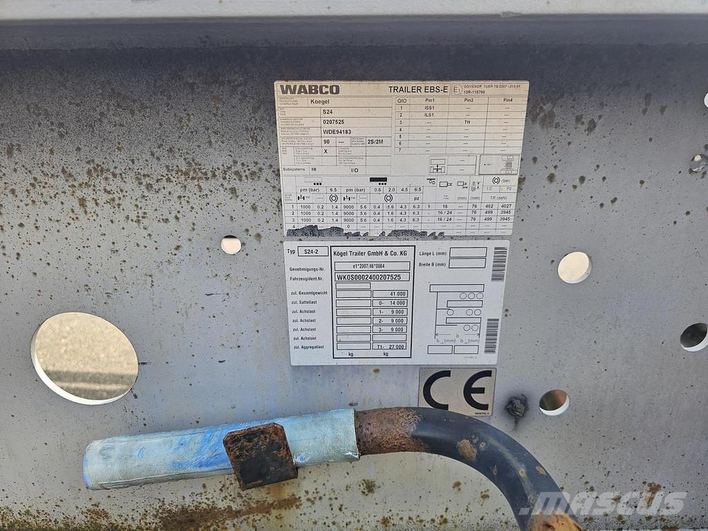 Kögel PORT 40 SIMPLEX 20./ EXTENDIBLE/SAF DISC. Kontejnerske polprikolice