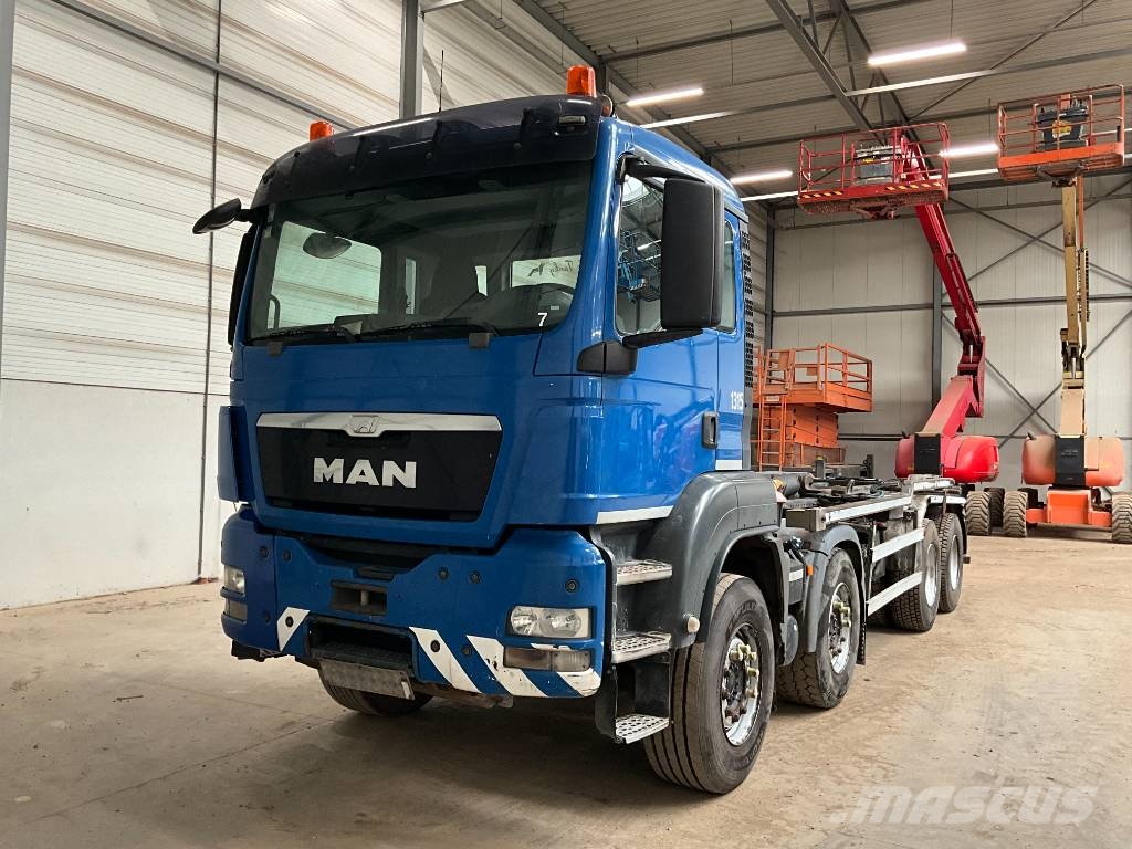 MAN TGS 35.440 8X4 شاحنات الرافعات الخطافية