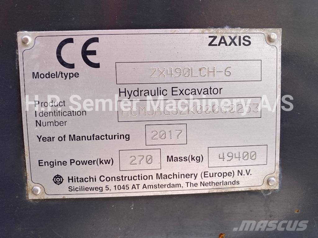 Hitachi ZX490LCH-6 Crawler excavators