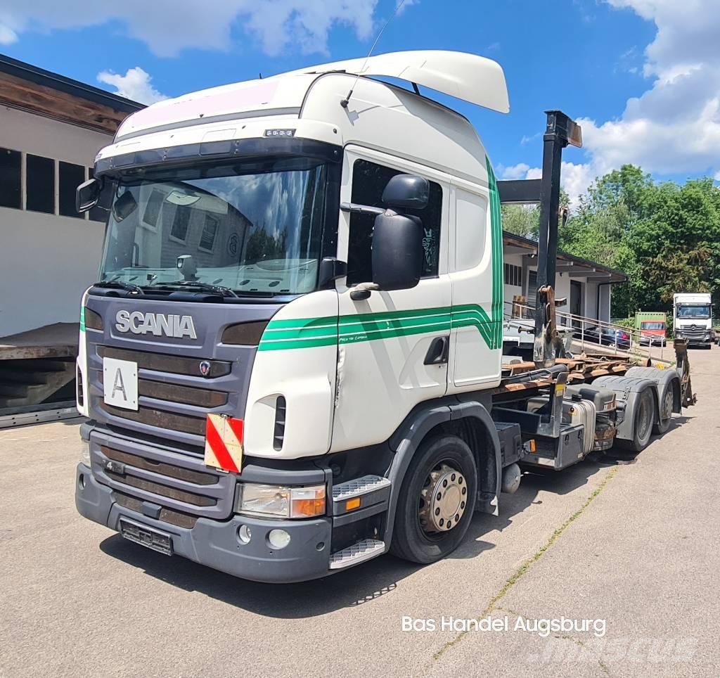 Scania G 420 EEV Abrollkipper 6X2 Lenkachse Retarder Koukkulava kuorma-autot