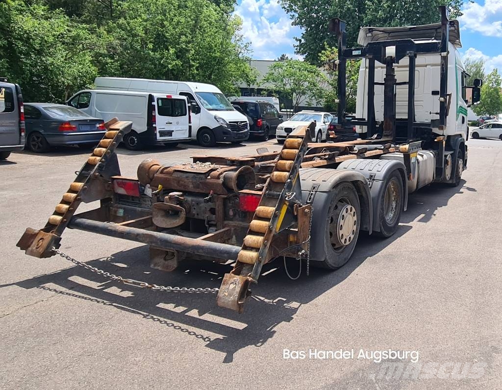 Scania G 420 EEV Abrollkipper 6X2 Lenkachse Retarder Koukkulava kuorma-autot