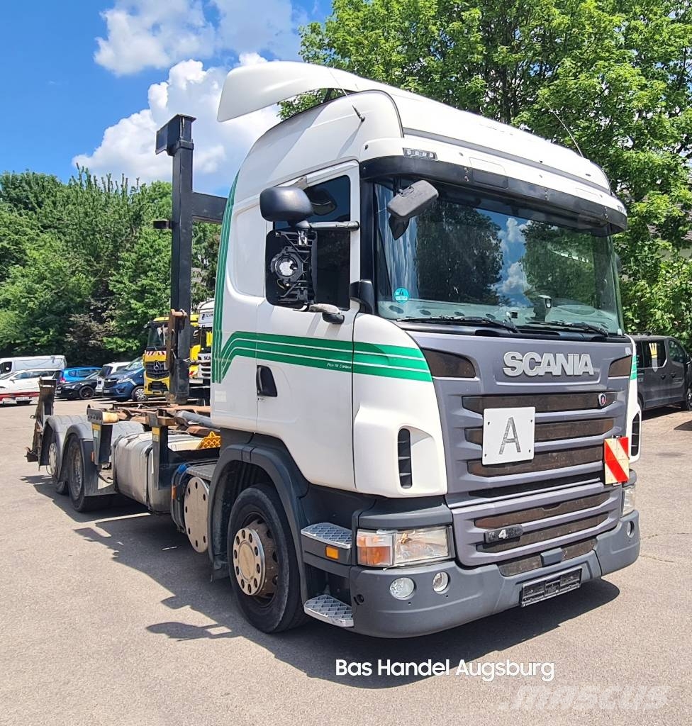 Scania G 420 EEV Abrollkipper 6X2 Lenkachse Retarder Koukkulava kuorma-autot
