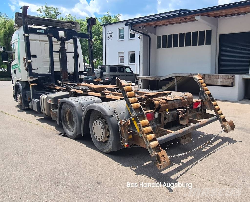 Scania G 420 EEV Abrollkipper 6X2 Lenkachse Retarder Koukkulava kuorma-autot