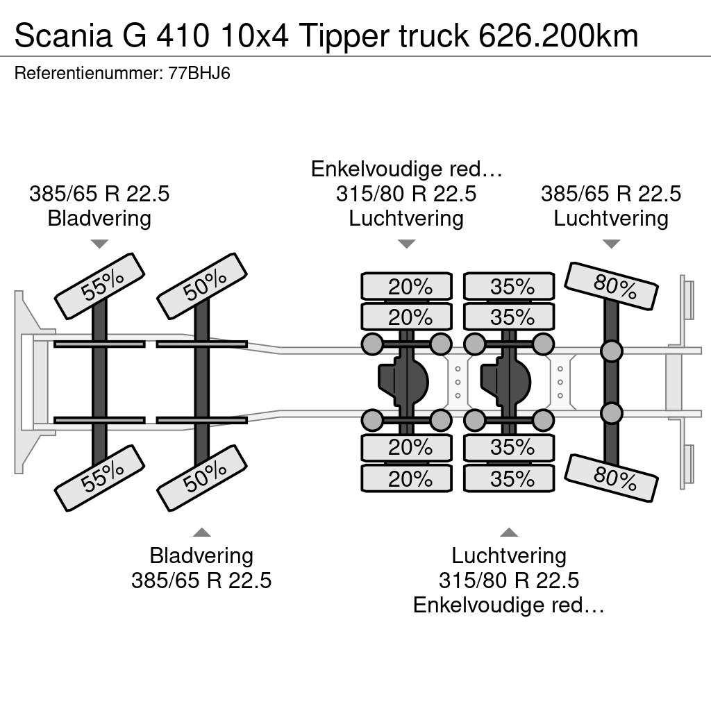 Scania G 410 10x4 Tipper truck 626.200km Camiones bañeras basculantes o volquetes
