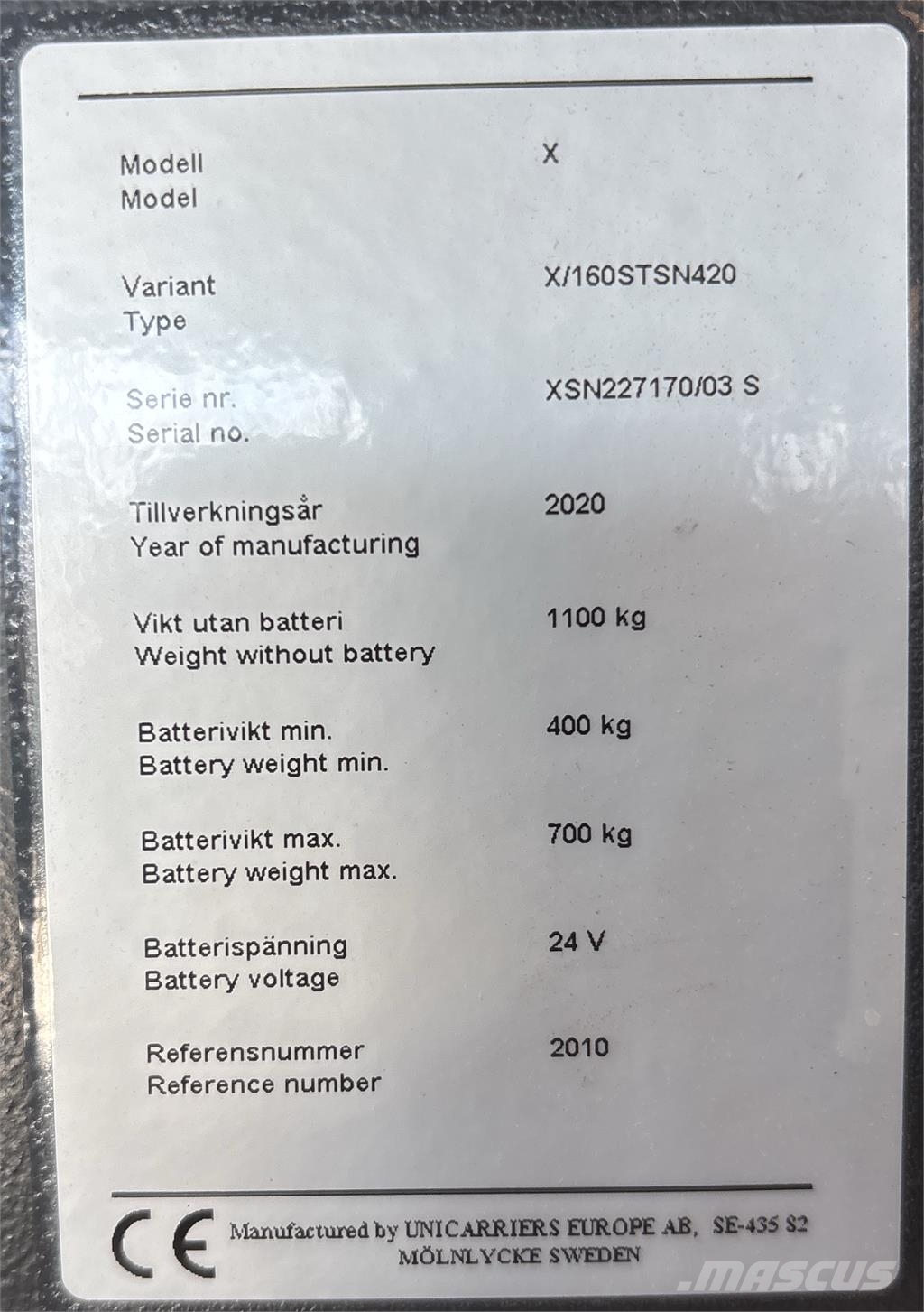 Atlet X160 Stablere
