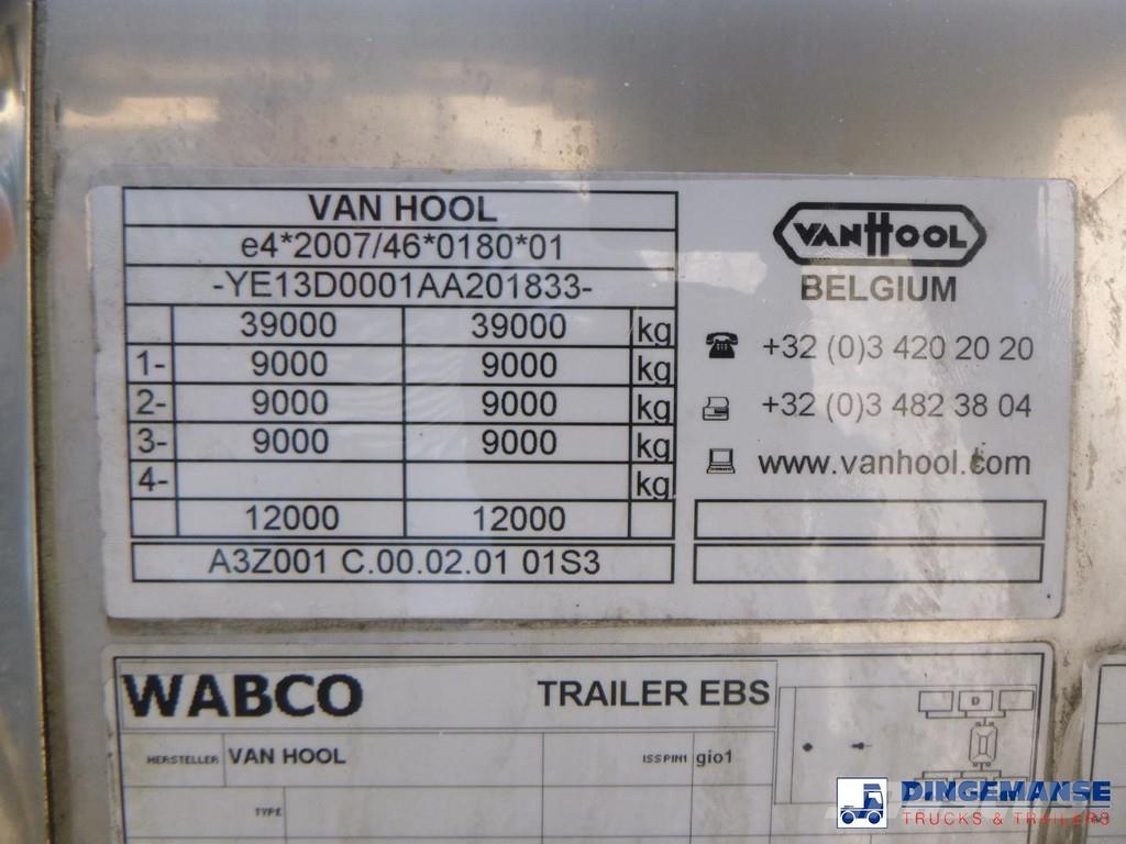 Van Hool Food tank inox 28.5 m3 / 3 comp Semirremolques cisterna