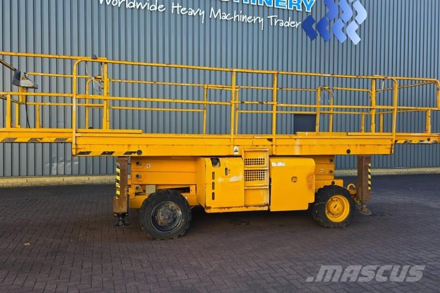 Haulotte H12SXL As-Is, Diesel, 4x4 Drive, 12m Working Heigh Scissor lifts