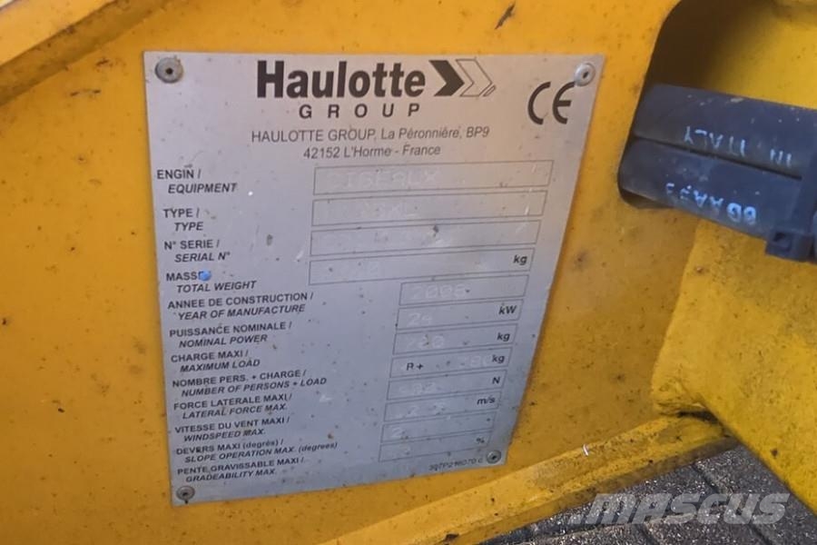 Haulotte H12SXL As-Is, Diesel, 4x4 Drive, 12m Working Heigh Scissor lifts