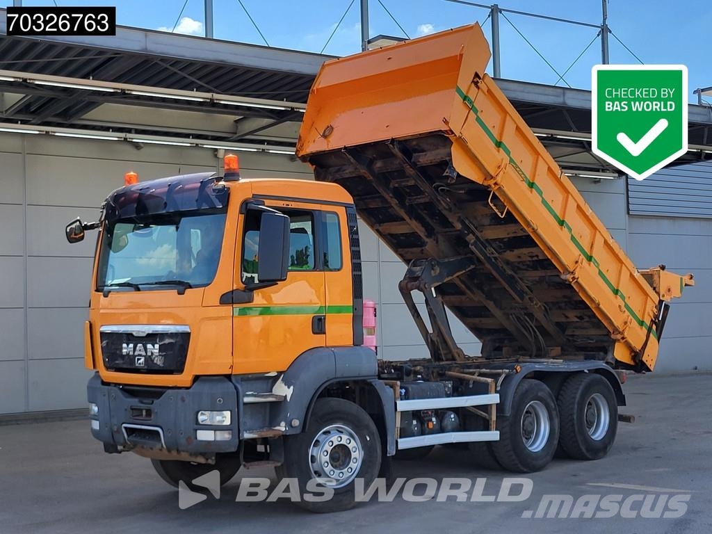 MAN TGS 33.400 6X4 10m3 2-way tipper Steel suspension Savivarčių priekabų vilkikai