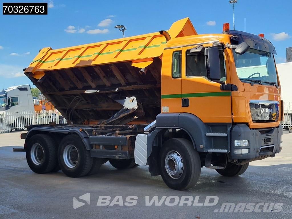 MAN TGS 33.400 6X4 10m3 2-way tipper Steel suspension Savivarčių priekabų vilkikai