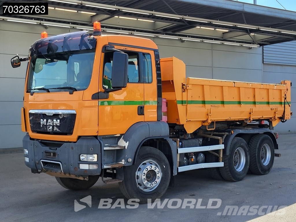 MAN TGS 33.400 6X4 10m3 2-way tipper Steel suspension Savivarčių priekabų vilkikai