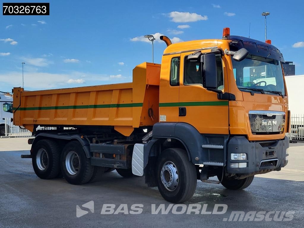 MAN TGS 33.400 6X4 10m3 2-way tipper Steel suspension Savivarčių priekabų vilkikai