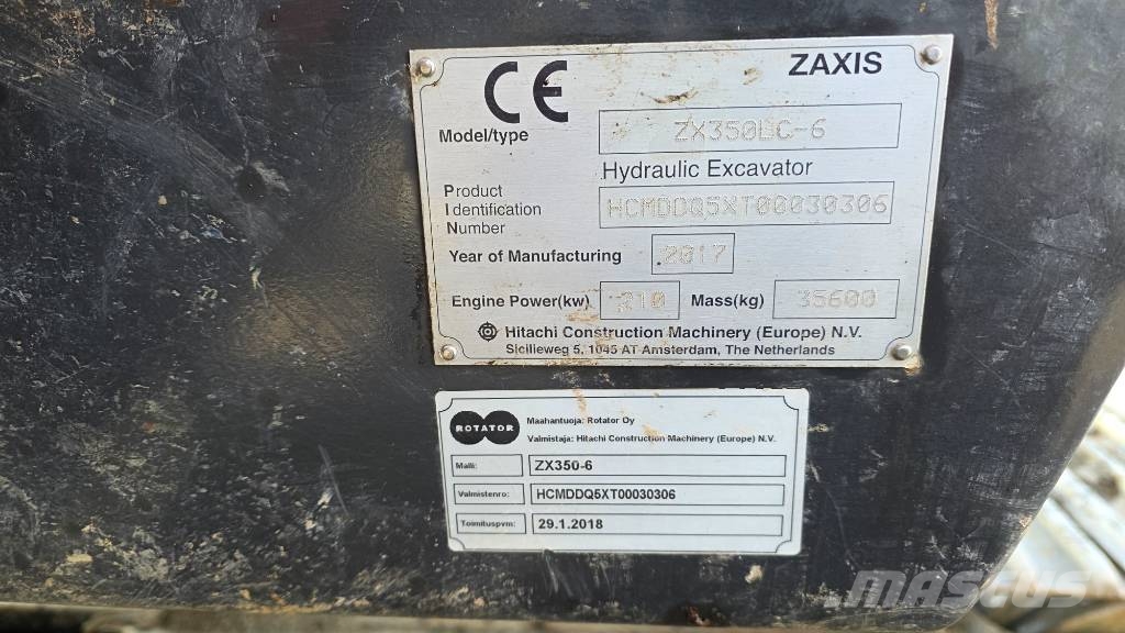 Hitachi ZX350LC-6 Telakaivukoneet