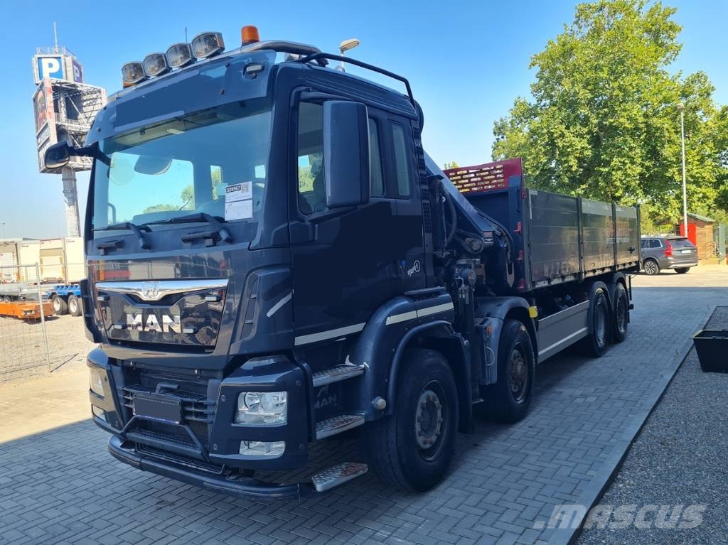 MAN tgs 33.480 kran Hiab شاحنات الرافعات