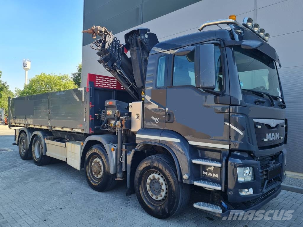 MAN tgs 33.480 kran Hiab شاحنات الرافعات