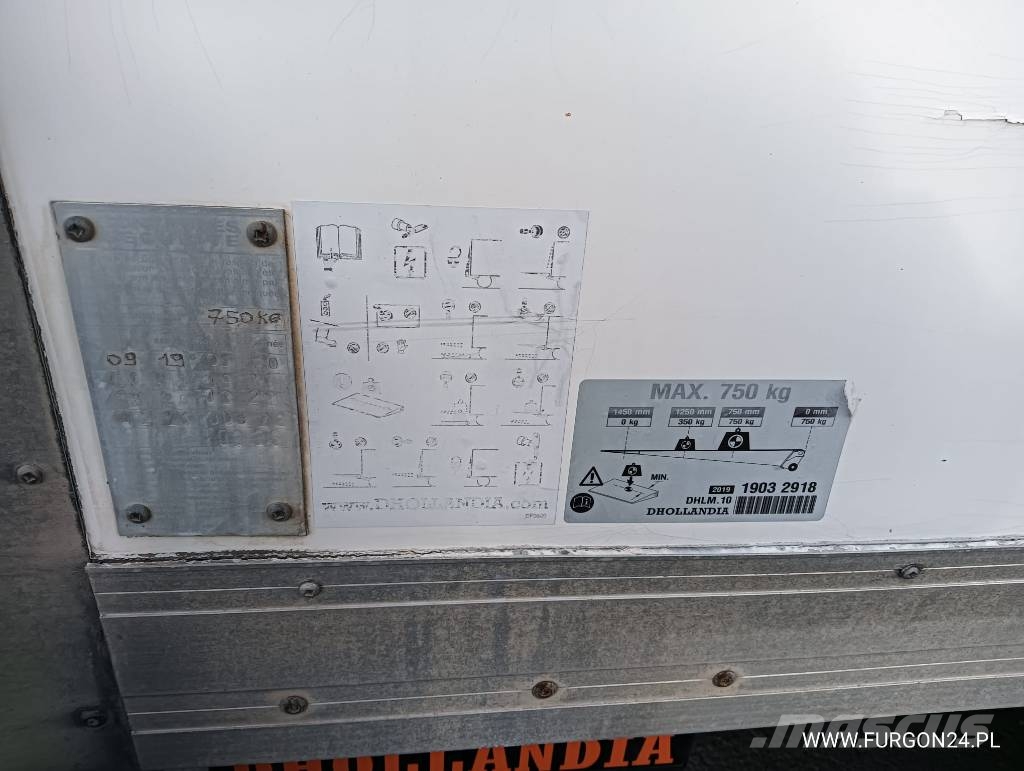 Fiat DUCATO KONTENER WINDA NR 886 Lette lastebiler