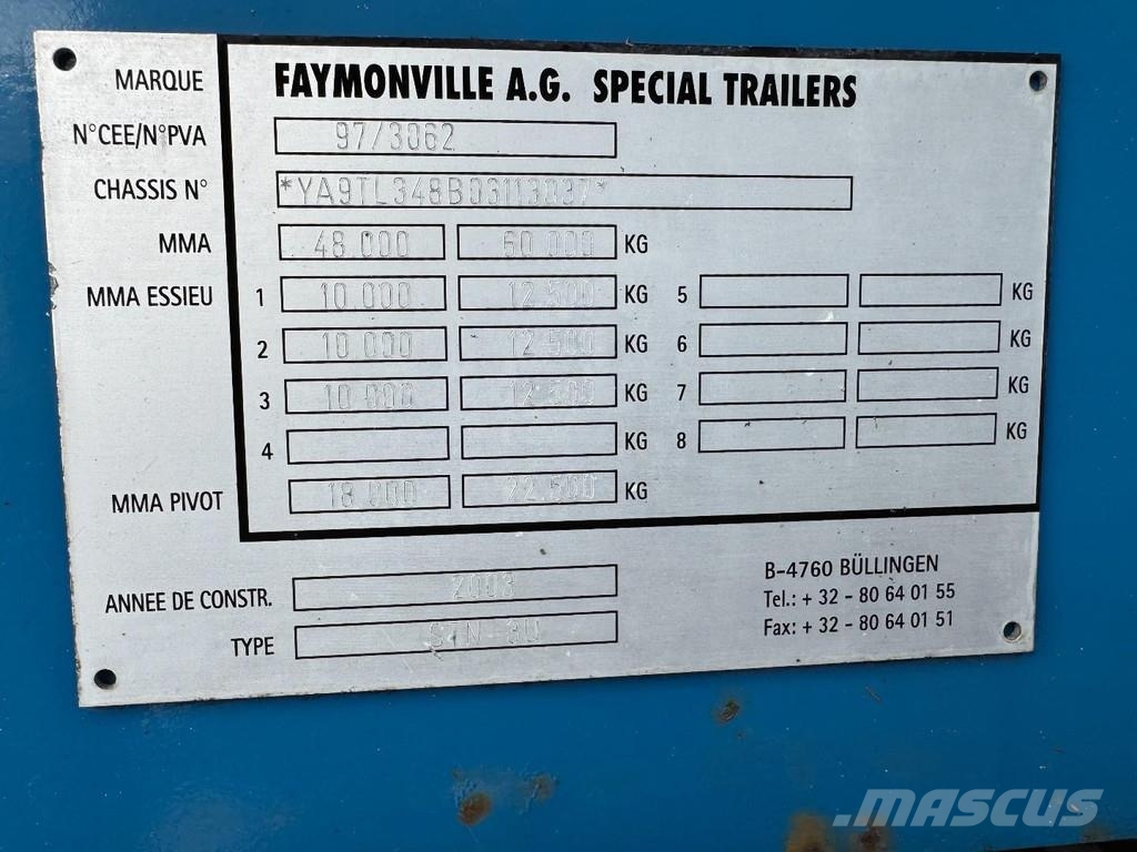 Faymonville STN 30, 85 cm High, Extandable in Wide, Hyd- Ramps Nisko-utovarne poluprikolice