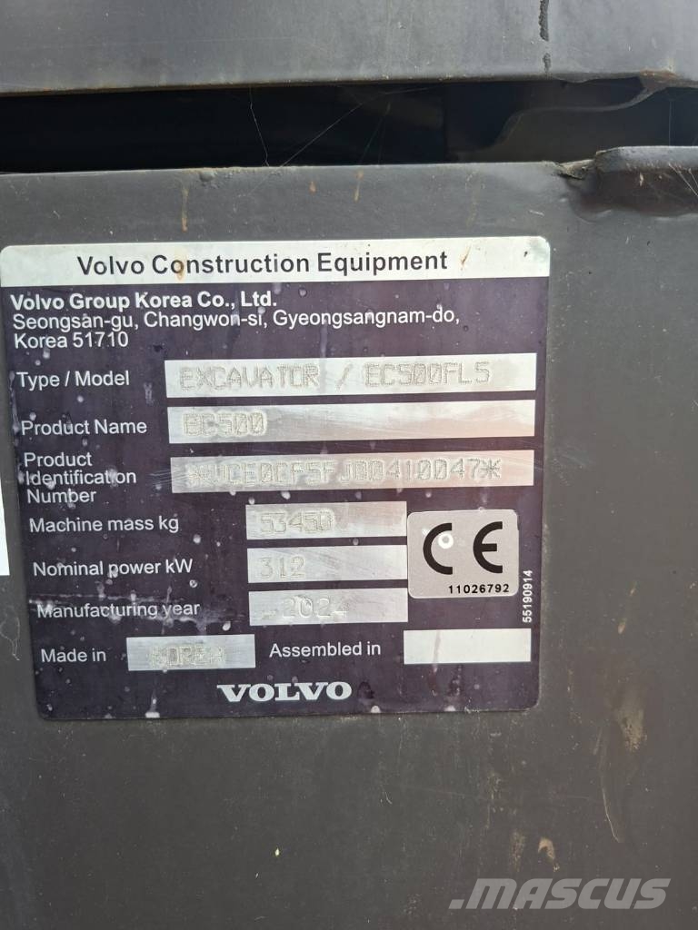 Volvo EC 500 履帶式 挖土機/掘鑿機/挖掘機