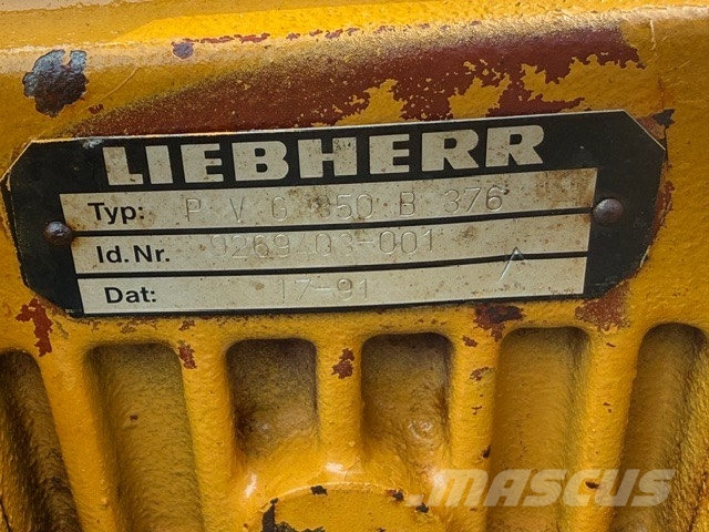 Liebherr PR 742 USED HYDRAULIC PUMP GEARS PVG 350B376 Hydraulics