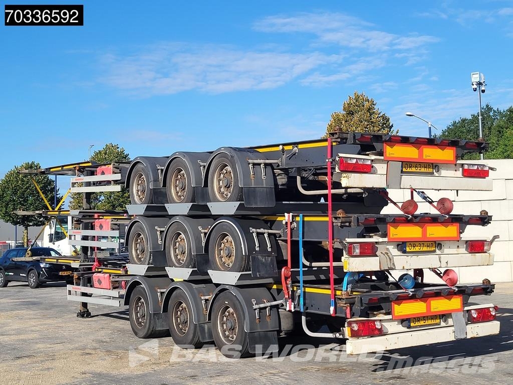 Kässbohrer CS 3 axles 40ft Lift Axle Stack Semi remorque porte container