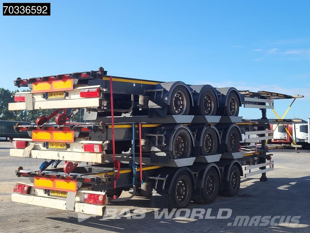 Kässbohrer CS 3 axles 40ft Lift Axle Stack Semi remorque porte container