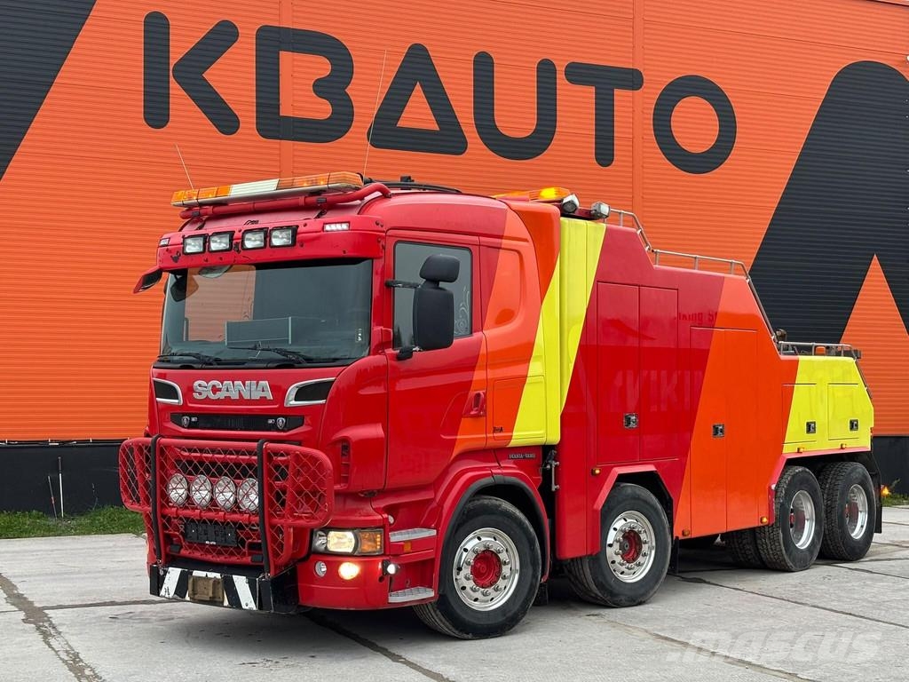Scania R 560 8x4 BRO STARKE / 3 x WINCH Sleepwagens