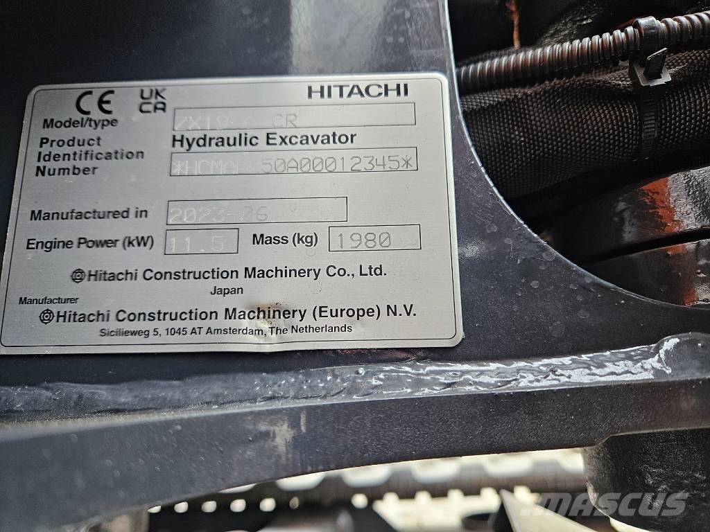Hitachi ZX19-6, 2023, Veldhoven, Nederland - Mascus Nederland