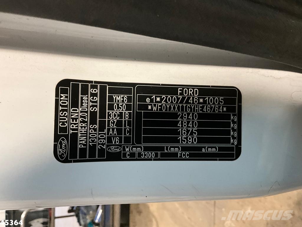 Ford Transit Euro 6 Hogedruk Spoelwagen Kolkenzuigers