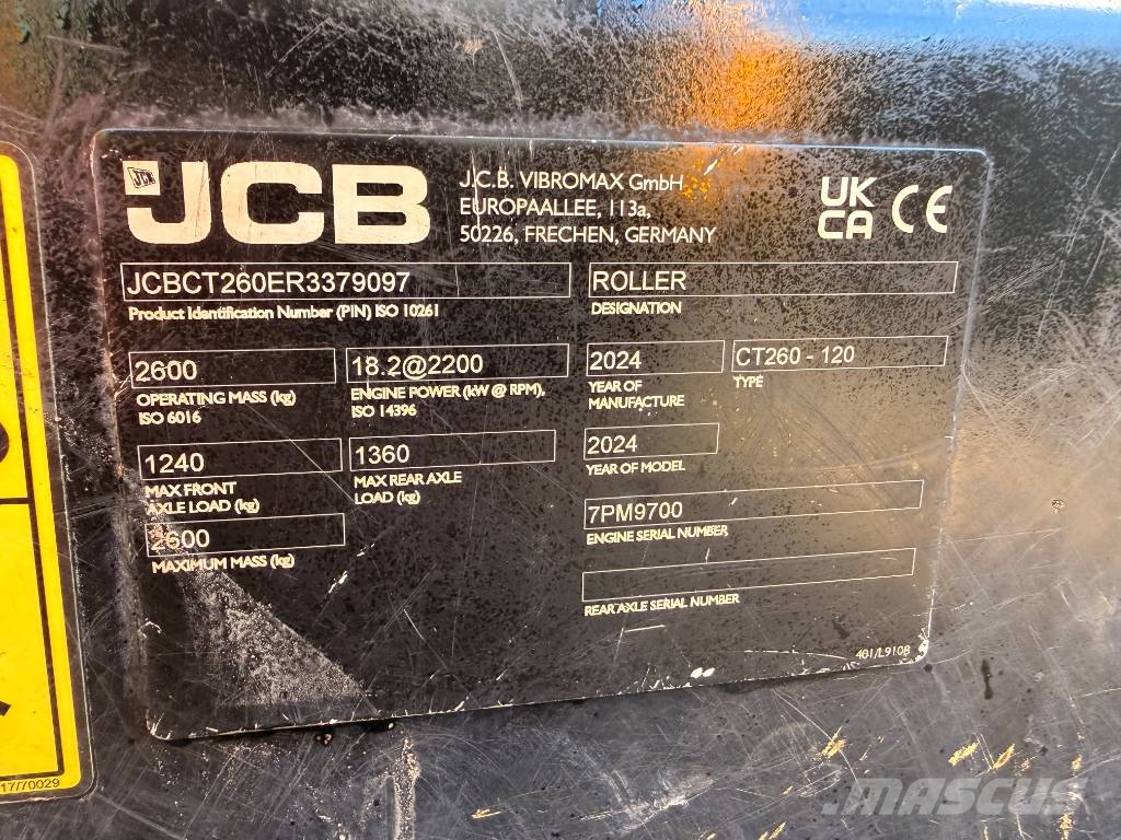 JCB CT 260-120 Twin Drum Roller Twin drum rollers