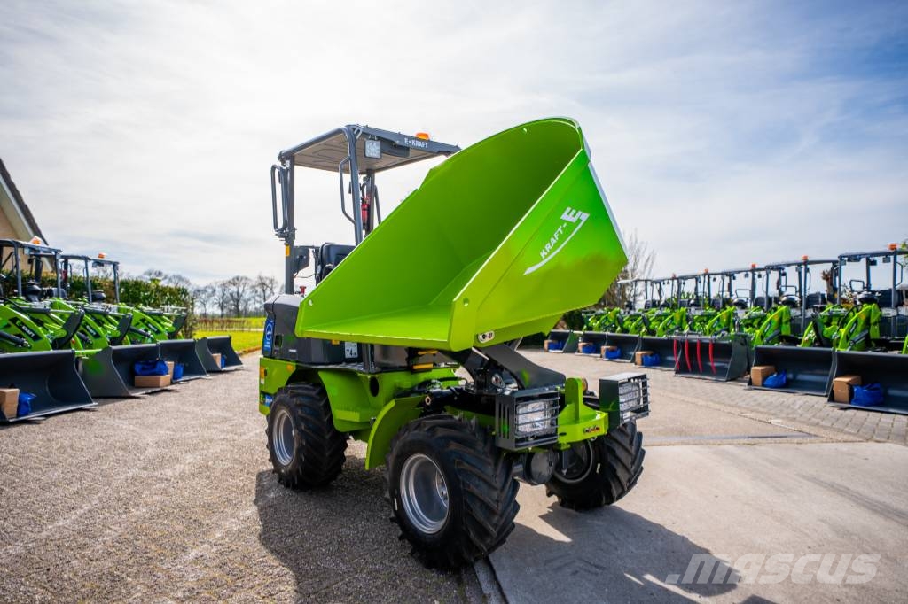 E-Kraft D1600 Elektrische dumper kruiwagen Mini Dumpers