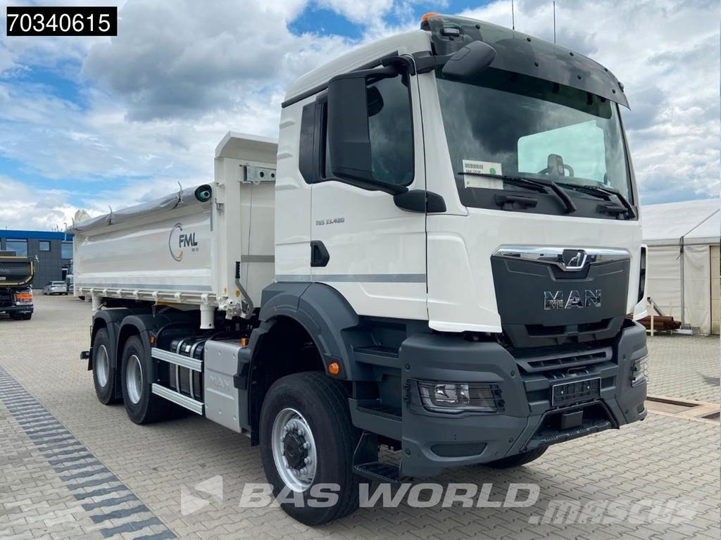 MAN TGS 33.480 6X6 NEW! 6X6 Full Steel 3-Side Tipper E Camion ribaltabili