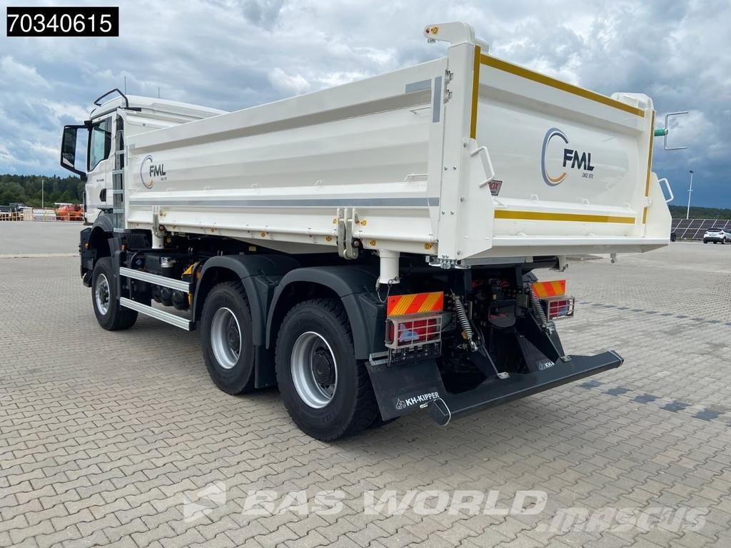MAN TGS 33.480 6X6 NEW! 6X6 Full Steel 3-Side Tipper E Camion ribaltabili
