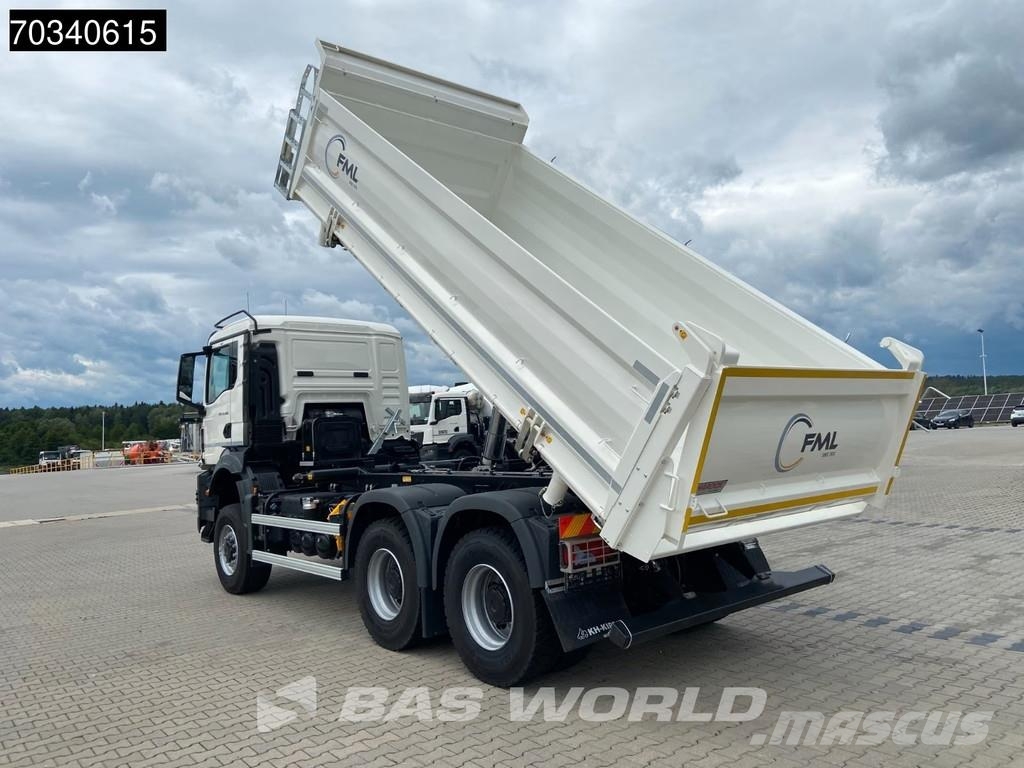 MAN TGS 33.480 6X6 NEW! 6X6 Full Steel 3-Side Tipper E Camion ribaltabili