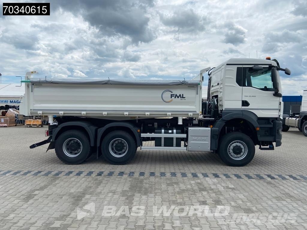 MAN TGS 33.480 6X6 NEW! 6X6 Full Steel 3-Side Tipper E Camion ribaltabili