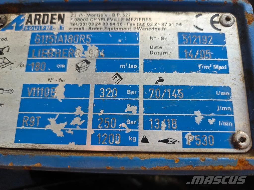 Onbekend Arden Equipment poliepgrijper met Rotorex Αρπάγες