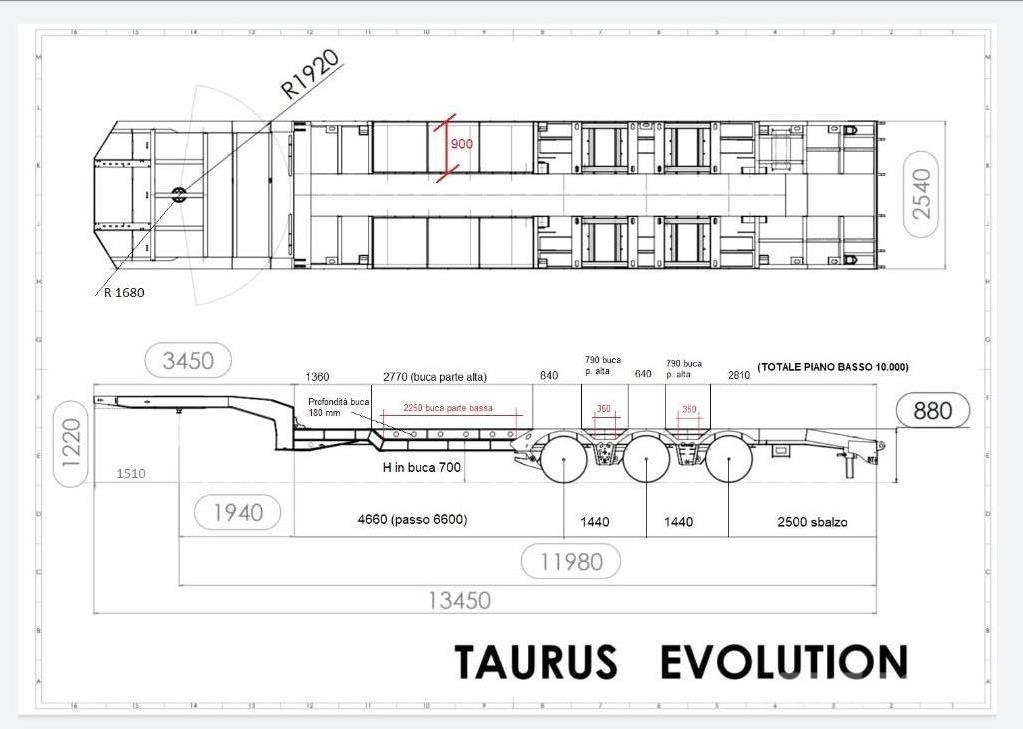 Bull Trailers Taurus Evo Плоскоподови / Бордови полуремаркета
