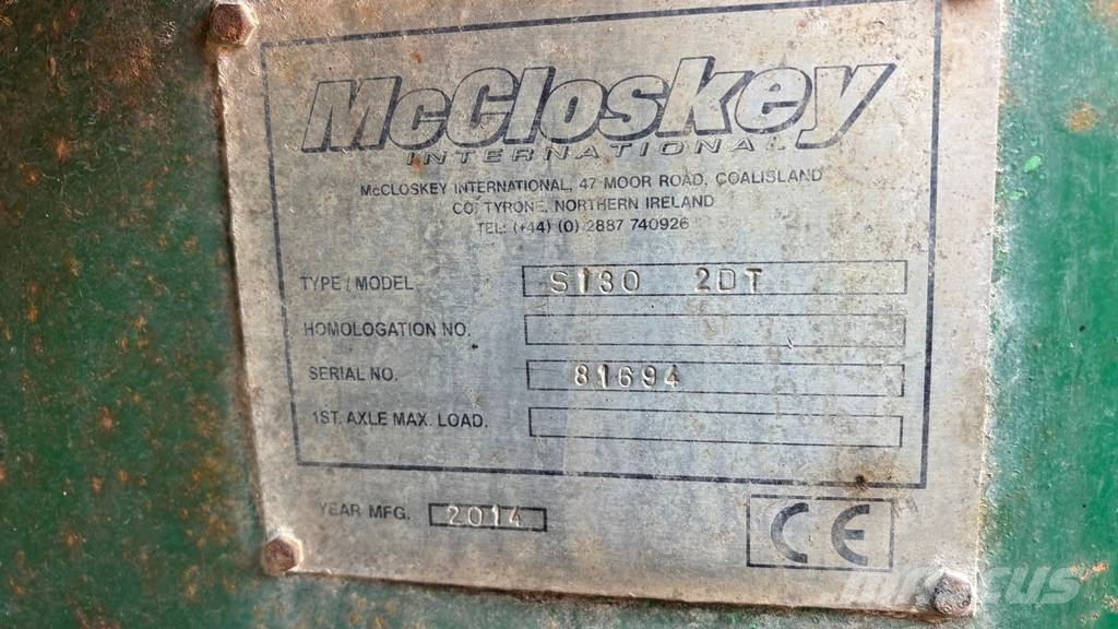 McCloskey S130 Мобильные грохоты