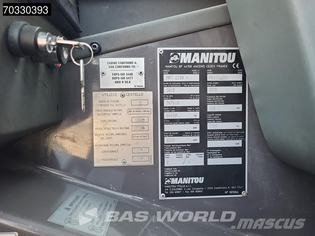 Manitou MRT 2150 Remote Control Τηλεσκοπικοί ανυψωτές