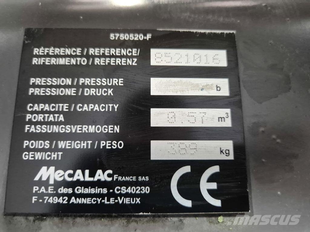 Mecalac Connect loader bucket Lopaty